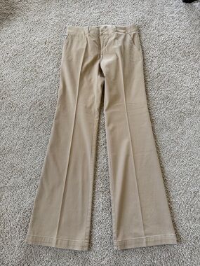 Lacoste Women's Khaki Boot Cut Pants size 36